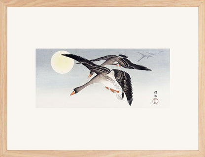 Dolunayda Kuşlar - Ohara Koson