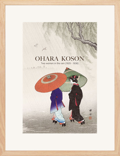 Yağmurda İki Kadın - Ohara Koson