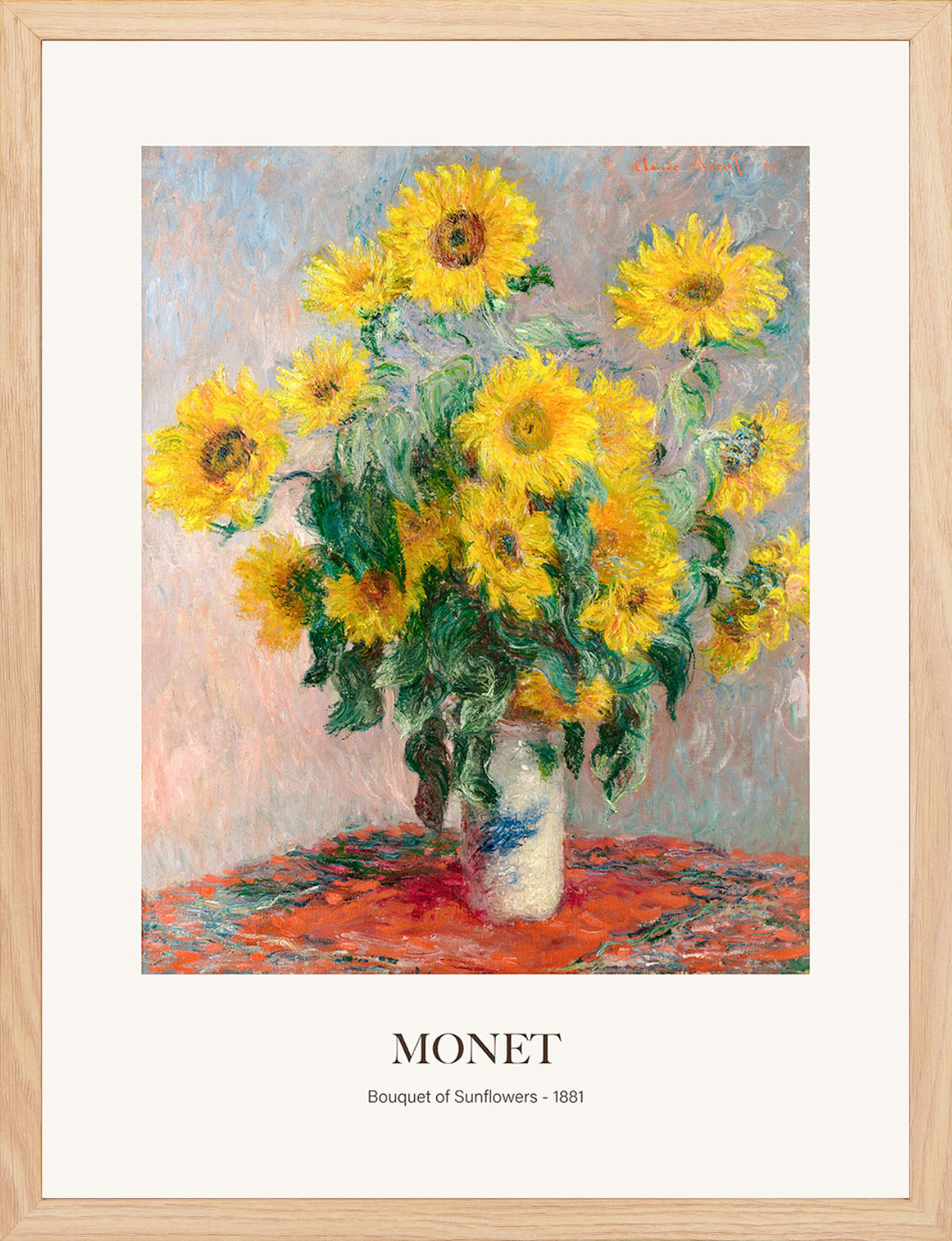Ayçiçeği Buketi - Claude Monet