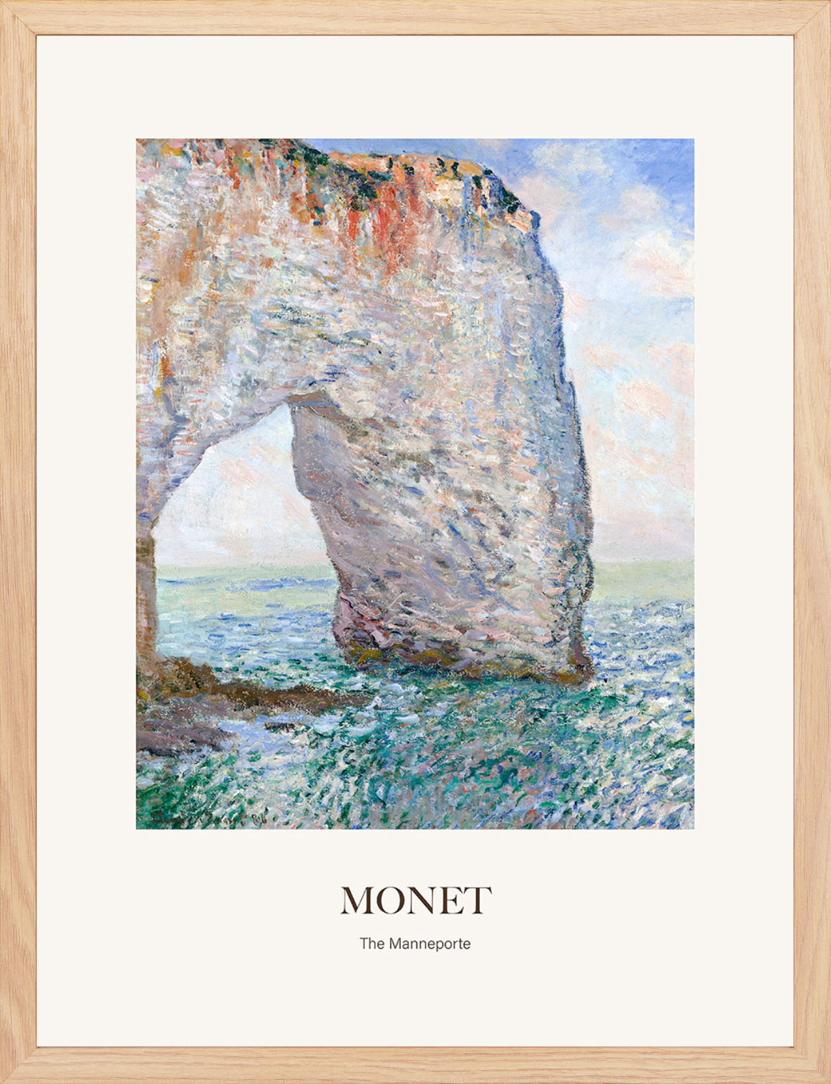 Etretat Yakınında Manneporte - Claude Monet