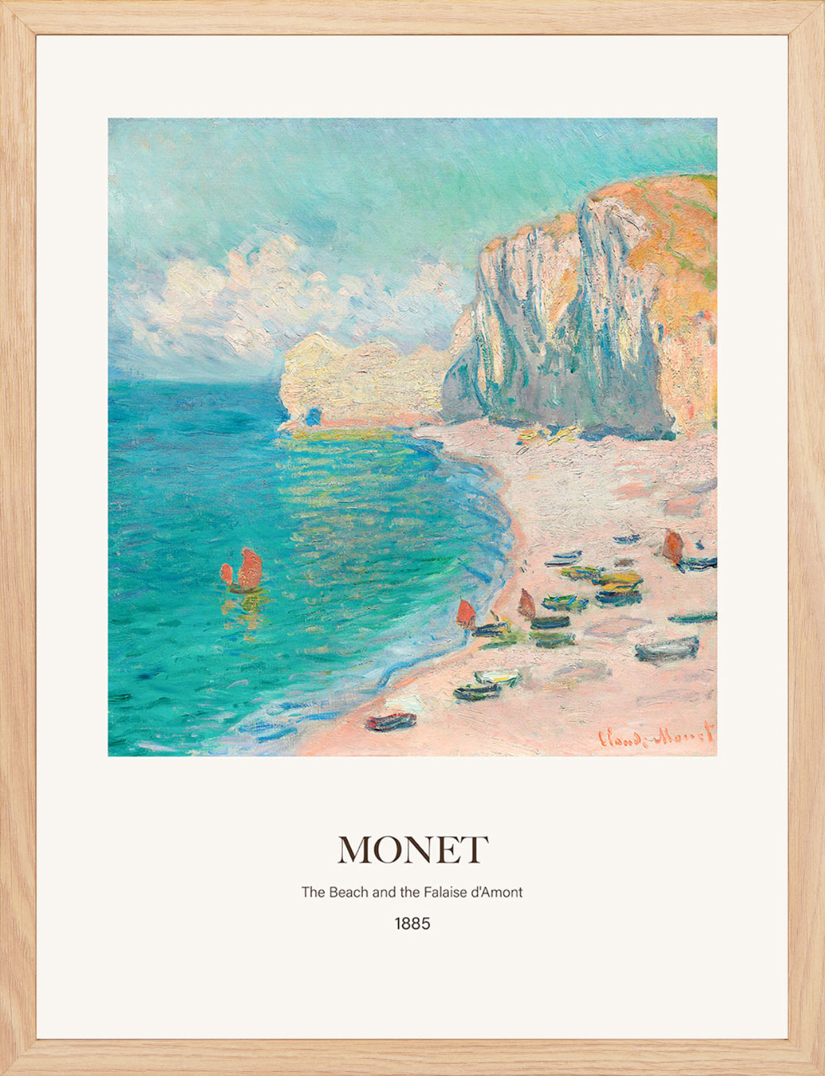 Amont Plajı ve Falezi - Claude Monet