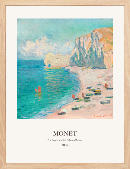Amont Plajı ve Falezi - Claude Monet