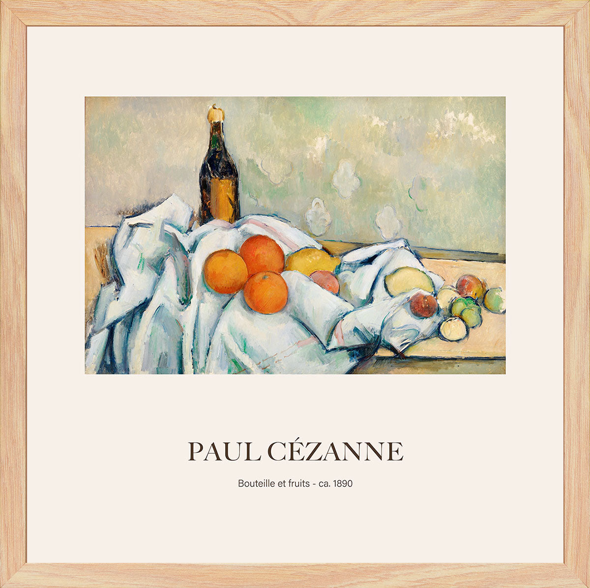 Şişe ve Meyveler - Paul Cézanne