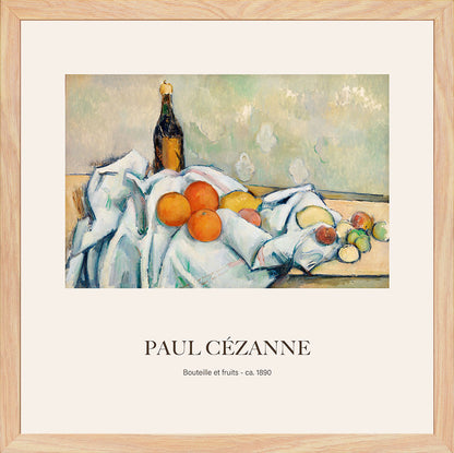Şişe ve Meyveler - Paul Cézanne