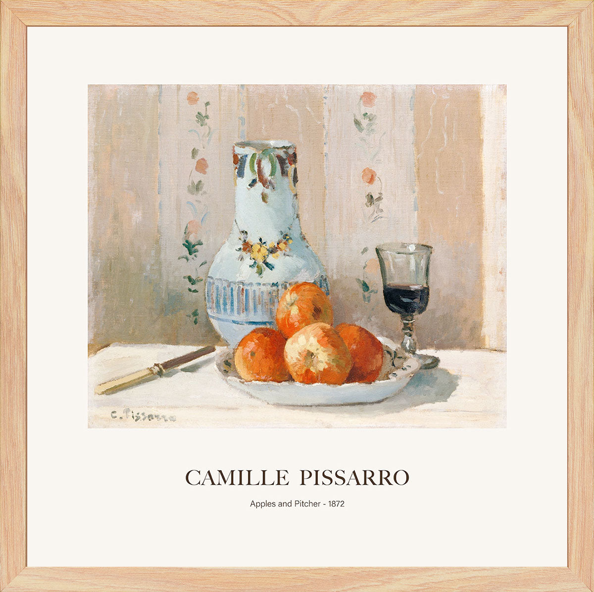 Elmalar ve Sürahi - Camille Pissarro