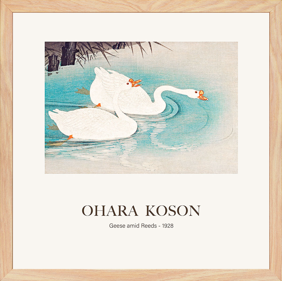 Sazlıklar Arasındaki Kazlar - Ohara Koson